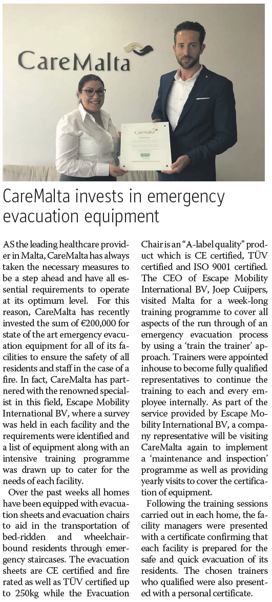 care malta escape mobility company